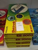 4 German Philips electronic kits EE2003, some components may be missing, being sold as seen.