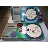 2 Philips chemistry sets (German) CE1404 and CE1402, small one is sealed inside,