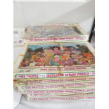13 The Beatles Ilustrated lyrics puzzle in a puzzle + one without box.