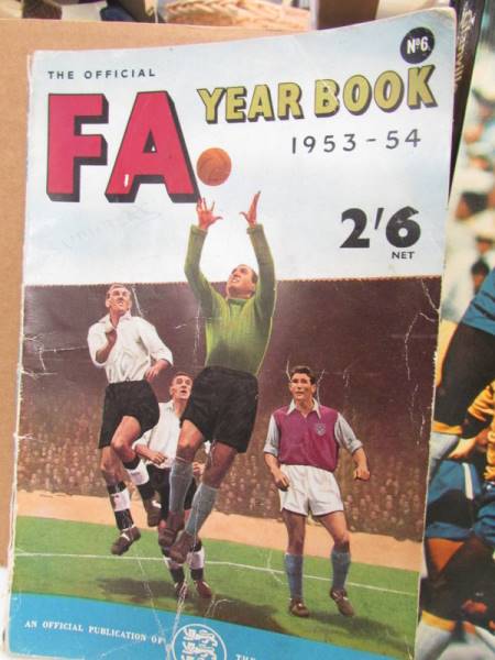 A Football Association chart with whistle, 1953-54 and 1955 - 56 FA year books, - Image 3 of 5