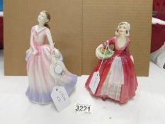 2 Royal Doulton figurines 'Janet' Hn1537 and 'Barbara' HN4862.