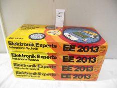 4 German Philips electronic expert kits EE2013, may be missing some components, being sold as seen,