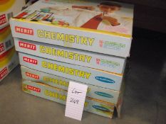 5 Merit chemistry sets, some components may be missing so being sold as seen,