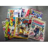 A mixed collection of comics including Tornado 3, Mad, 2000 AD,