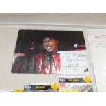 A signed Little Richard poster.