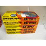 5 German Philips electronic expert kits EE2013, some components may be missing, being sold as seen,