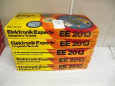 5 German Philips electronic expert kits EE2013, some components may be missing, being sold as seen,