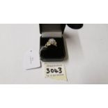 A 14ct yellow gold impressive diamond cluster ring, 2cts approx. size O.