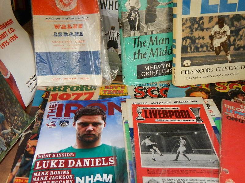 A very interesting lot of football memorabilia on 2 shelves, in excess of 40 books in total, - Image 13 of 17