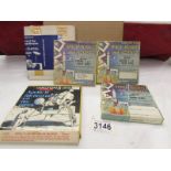 3 boxed space flights & science 2" x 2" sets of slides together with 8mm Apollo Men on the Moon