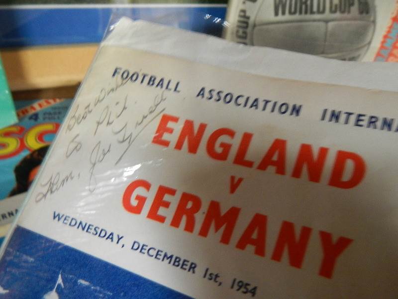 A very interesting lot of football memorabilia on 2 shelves, in excess of 40 books in total, - Image 7 of 17