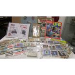 A mixed lot of collector's cards including Fireball XL5, Thunderbirds etc.