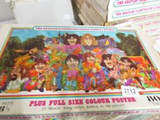 The Beatles Ilustrated lyrics puzzle in a puzzle, complete.