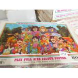 The Beatles Ilustrated lyrics puzzle in a puzzle, complete.