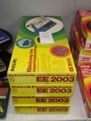 4 German Philips electronic kits EE2003, some components may be missing, being sold as seen.