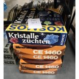 4 Philips mineral kits (German) CE1460, & 1 other, some boxes a/f,