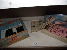 Boxed Merit and Fairytale morse code signalling sets