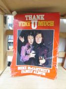 "Thank You Very Much", Mike McCartney Family Album, signed, dust cover torn.