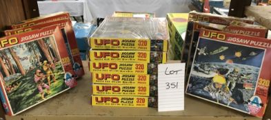 12 UFO jigsaws, completeness unknown,