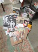 A large collection of Beatles items including jigsaw puzzles, LP's,