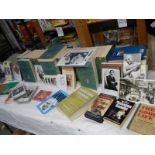 A large quantity of books relating to Mahatma Gandhi.