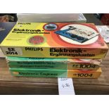 3 Philips electronic engineer kits EE2014 (sealed) & 2x EE1004 (boxes A/F),