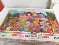 The Beatles Ilustrated lyrics puzzle in a puzzle, complete.