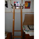An Edwardian hat and coat stand.
