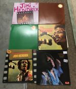 4 Jimi Hendrix LP records - Axis, Isle of Wight, In The Beginning and War Heroes.