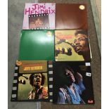 4 Jimi Hendrix LP records - Axis, Isle of Wight, In The Beginning and War Heroes.