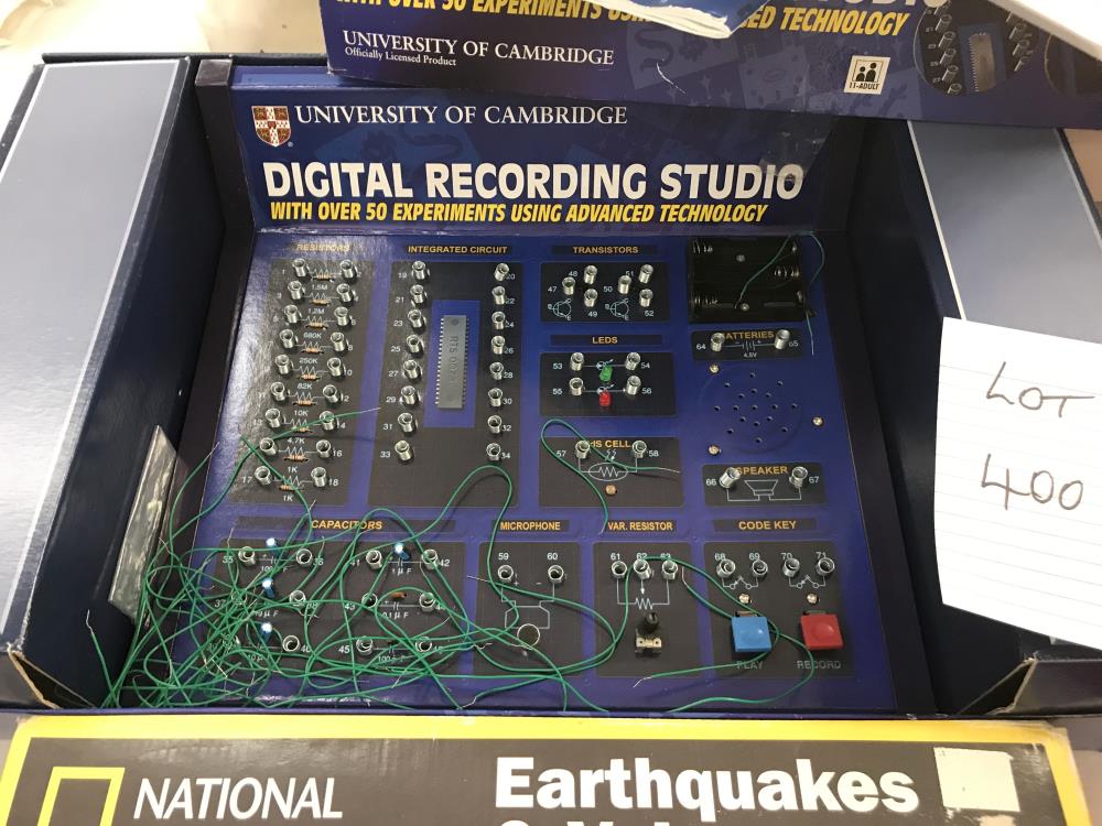 A University of Cambridge digital recording studio and a sealed National Geographic earthquakes and - Image 2 of 2