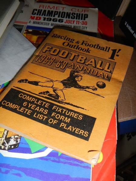 A very interesting lot of football memorabilia on 2 shelves, in excess of 40 books in total, - Image 16 of 17