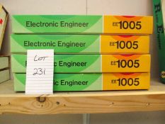 4 Philips electronic engineer kits EE1005, all sealed inside, being sold as seen,