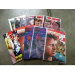 JFK related comics including Conspiracy Theory, The Red Diaries,