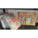 4 Beatles Jigsaw puzzles, 340 pieces, made by Nems and a picture.