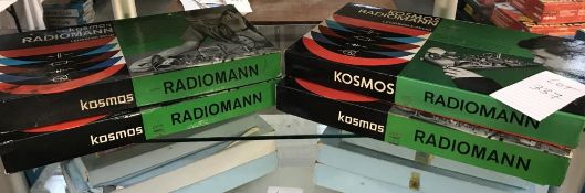 4 Kosmos Radiomann kits (German) may be missing some components, so being sold as seen,