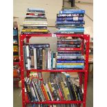 A large selection of space related books, including American and Russian spaceflights etc.