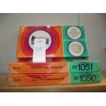 3 unopened Norelco Electronic Educational kits, EE1050, EE1051 and EE1052.