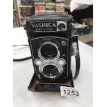 A Yashica Mat124 camera.