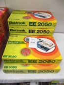 6 German Philips electronic experiment kits EE2050, some components may be msiing,