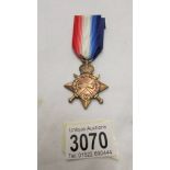 A WW1 1914/18 star to:- 7094 Pte A Matthews, East Yorkshire regiment.