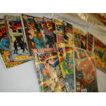 A quantity of Superman comics