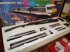 A Hornby Intercity 225 electric train set, appears complete, being sold as seen,