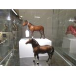 2 Beswick horses including rare 'Head Up' model.
