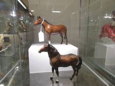 2 Beswick horses including rare 'Head Up' model.