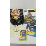 A Yellow Submarine bag, LP, Tote bag, video and press kit.