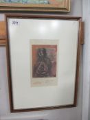 Salvador Dali (1904-1989) Print entitled 'Study for the Madonna of Port Lligat' stamped and signed