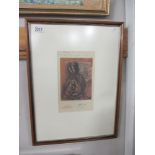 Salvador Dali (1904-1989) Print entitled 'Study for the Madonna of Port Lligat' stamped and signed