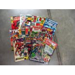 Marvel comics a mixed lot of comics some Silver Age including Strange Tales 131, Fantastic Four 68,