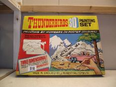 A vintage 1960's JR21 toys Thunderbirds 3D painting by numbers